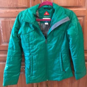 Green omniheat women’s Columbia jacket
